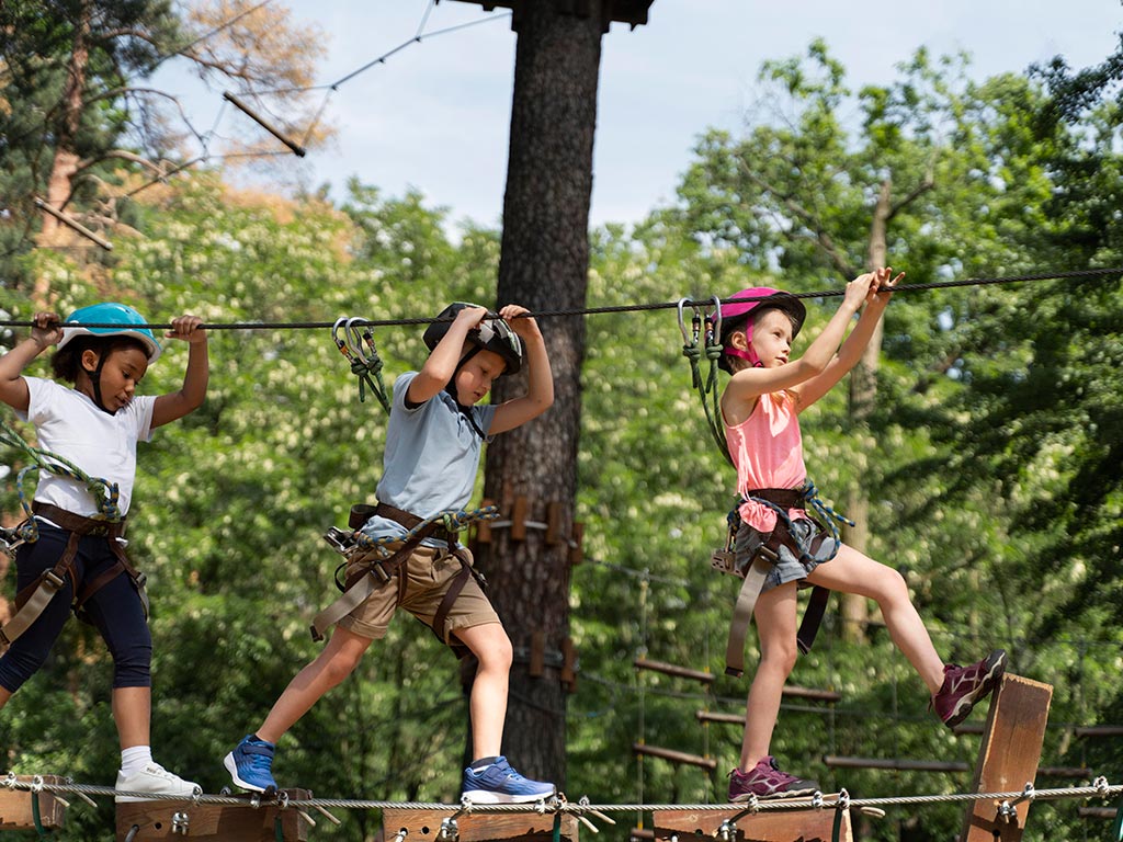courageous-kids-playing-adventure-park